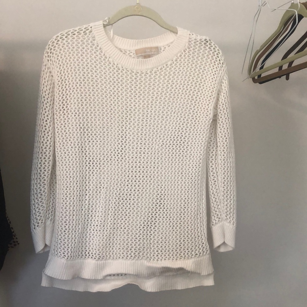Michael Kors white knit sweater